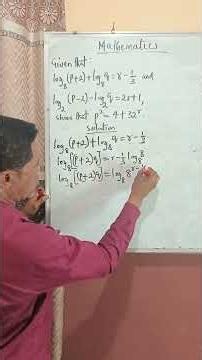 PROVE Logarithmic Equations Like a Pro! 🤯📚