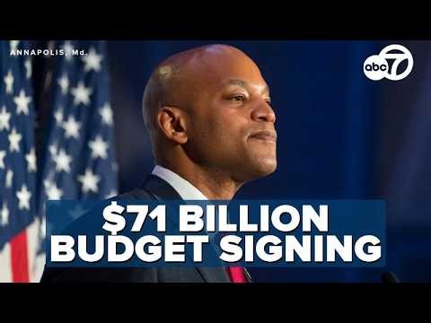 LIVE | GOV. MOORE SIGNS $71B MARYLAND BUDGET