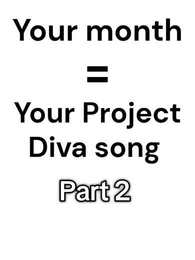 Your month. Your Project Diva song Part 2-3 #hatsunemiku #miku #vocaloid #ProjectDiva #Diva #fyp #month #Kaito