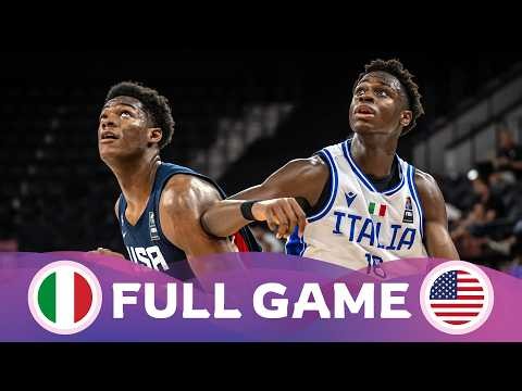 Group Phase | Italy v USA | Full Basketball Game | FIBA U17 Basketball World Cup 2026 |