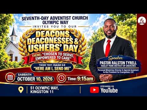 #OWAY || Deacon Deaconesse's and Ushers' Day Theme " Here Am I, Send Me" || October 10, 2026