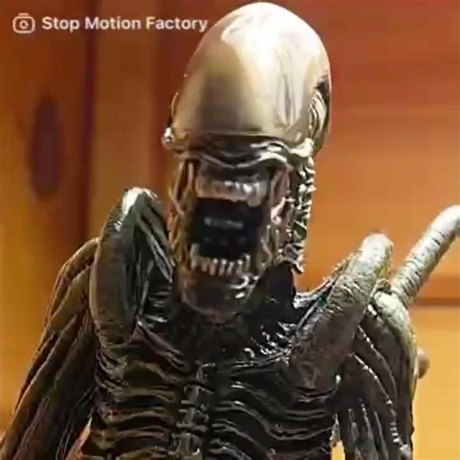 Alien Xenomorph Warrior Stop Motion Test