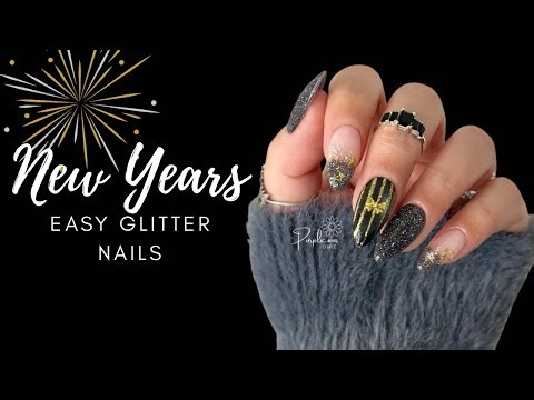 NYE Nail Ideas 2025 | Glam Sparkly Mani for the New Year