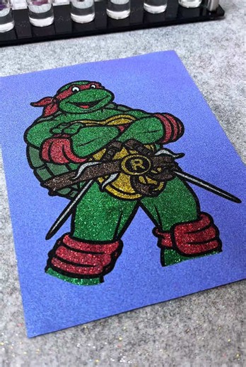 #TMNT #raphael #animation #sandpainting #handmade | TMNT Animation