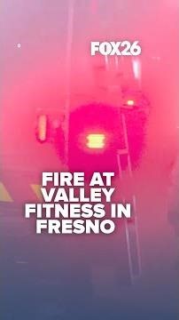 2-alarm fire at Valley Fitness in central Fresno, firefighter hospitalized