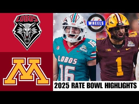 New Mexico vs Minnesota Highlights | Rate Bowl | 2025 College Football Highlights