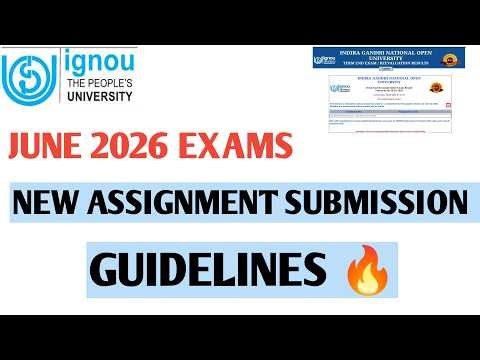 IGNOU assignment submission guidelines new update #livestream