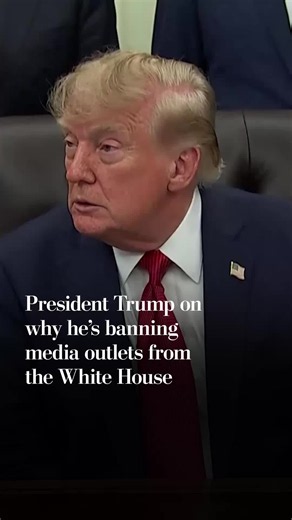 President Trump said he would block MS NOW, CNN and Politico from White House grounds. CNN and MS NOW said its journalists were denied access to the White House grounds Saturday. Press advocacy groups say the move is a violation of the First Amendment.