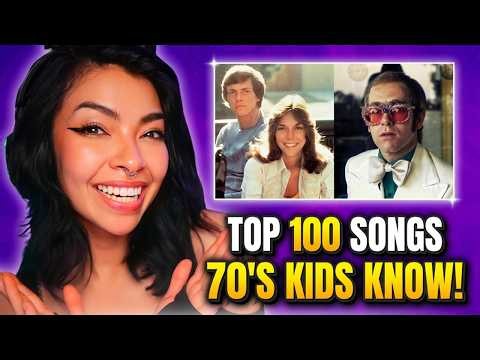 SO MANY CLASSICS!! | 100 Songs Kids in the 70's Grew Up With! | First Time Reaction