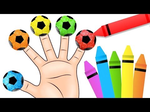 🔴 Colorful Soccerball Finger Family Songs