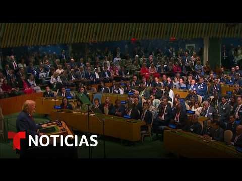 Trump califica ante la ONU su relación con Venezuela como “negocio histórico” | Noticias Telemundo