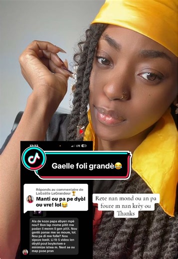 Réponse à @LaGaëlle LaGrandeur 🏆 mwen kote m ye la mwen abòde sijè ki vo tanm mwen pale politik mwen pale relijyon e dwa moun, men jamè m pa pèdi tanm nan BS hell to the fck no. Ou atake move moun ret nan Mond ou an ret nan délire ou poukòw. Rann tèt ou itil. PS : siw gen foli fè karyè nan finans al lekòl pou tout bon epa 3 jou Primerica a ki ap Fèw fè karyè nan finans sa w konnen an m konnen l tou …. E se premye e dènye videyo m fè pou ou . @Mr__Junior♎️🔥🇭🇹 @RIDEKA🎙LANMOU💓🧜🏾‍♀️☀️🧿🌗 @J