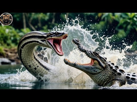 Crocodile vs Anaconda Full Fight | Epic Amazon River Wildlife Battle | Anaconda vs Crocodile 🐍🐊
