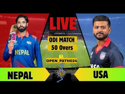 NEPAL vs USA : 109th-match-mens-cwc-league-2-2023-27-match-updates- LIVE SCORE ANALYSIS, COMMENTRY