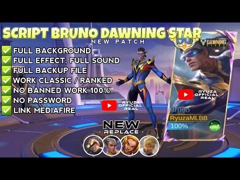 Script Skin Bruno Dawning Star - Firebolt No Password | Full Effect Voice | Patch Terbaru
