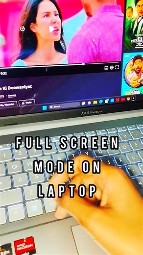 HOW TO TURN ON FULL SCREEN MODE ON LAPTOP 💻 WINDOWS 11 #shorts #viral #trending #laptop #fullscreen