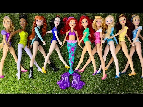 Magical Princess Doll Playset Collection | Frozen Elsa, Anna - Belle, Ariel and more! | ASMR Video