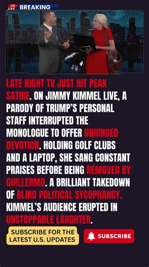 Jimmy Kimmel Roasts Donald Trump With Hilarious Parody Aide Meltdown on Late Night Monologue