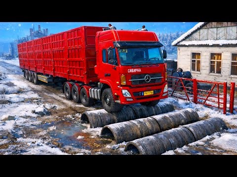 SnowRunner - Mod Truck Vs Extreme Broken Road With Gaint Speed Bumps | Driver Skills Gameplay #76