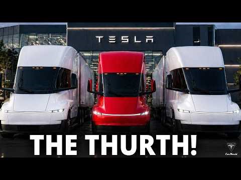 2026 Tesla Semi NEVER SEEN Wheel First Look! Real Driving Experience HERE!