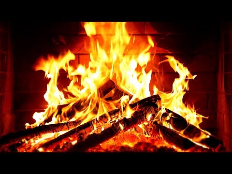 🔥 Fireplace 4K UHD! Fireplace with Crackling Fire Sounds. Fireplace Ambience