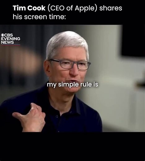 Kachala Nkingwa on Instagram: "Apple CEO Tim Cook recently opened up about his personal screen-time habits in an exclusive interview with CBS News. Despite being the architect of Apple’s Screen Time feature, Cook admitted he was surprised by how much time he spent on his devices. He revealed that after reviewing his own usage data, he found himself picking up his phone more often than he realized. This led him to adjust his habits, including reducing notifications and setting stricter boundaries
