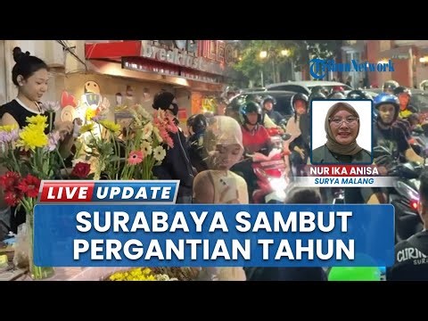 Jalan Tunjungan Surabaya Tetap Meriah di Tahun Baru 2026 meski Tanpa Kembang Api di Kawasan