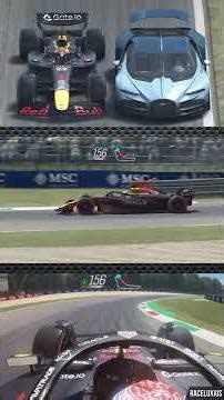 Red Bull F1 2025 vs Bugatti Tourbillon at Monza