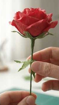 How to Make Realistic Tissue Paper Roses 🌹✨ (Easy DIY Tutorial) #diy #idekreatif #crafttutorial