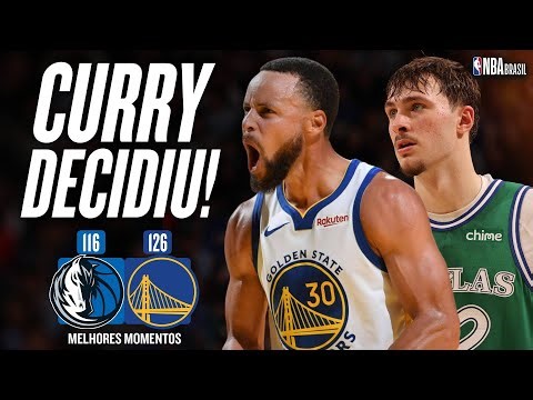 STEPH CURRY vs. COOPER FLAGG! WARRIORS vencem MAVS na RODADA DE NATAL da NBA - Melhores Momentos