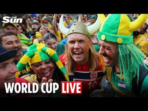 LIVE: Brazil and Norway fans arrive at the New York New Jersey Stadium for World Cup Round 16 clash
