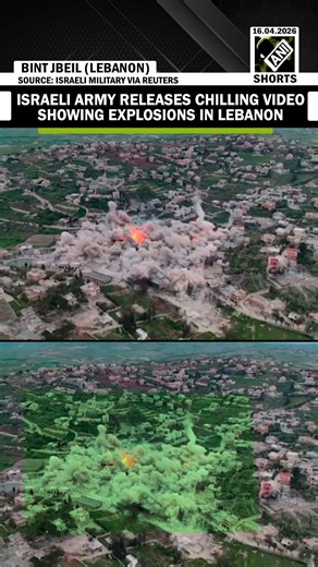 Israeli army releases chilling video showing explosions in Lebanon’s Bint Jbeil | Middle East Crisis