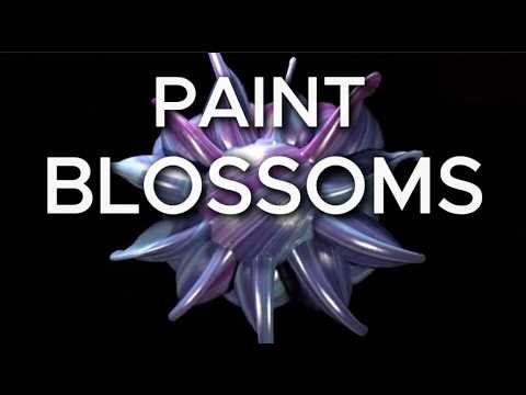 Hypnotic Paint Blossoms 🌺🎨 | 1 Hour Silent Screensaver | 4K Abstract Bloom Motion