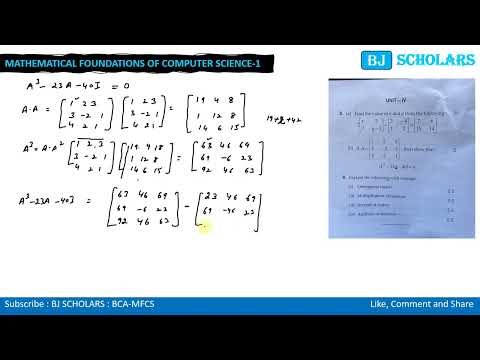 MDU BCA 1st Sem Mathematics Exam DEC 2025 | ALL Matrix Algebra Questions Solved