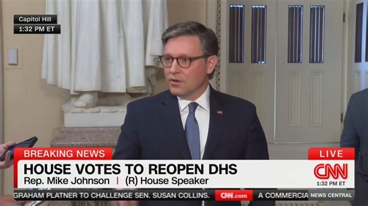 JUST IN: House Votes to End Partial Government Shutdown Without Funding ICE