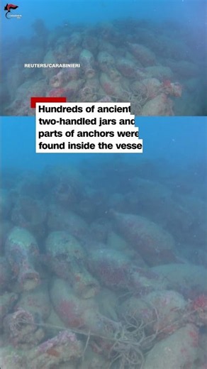 Roman shipwreck discovered off the coast of Sicily