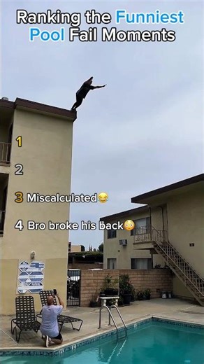 Ranking the top 4 funniest pool fail moments