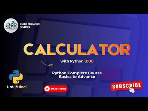 Build a Calculator in Python (GUI) | Step-by-Step Project for Beginners (Urdu/Hindi)