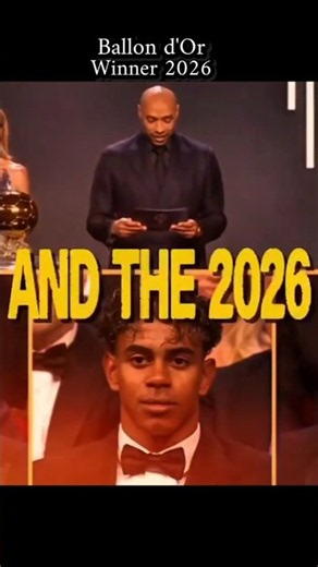 لحظة الاعلان عن الفائز بالكرة الذهبية 2026 Announcing the winner of the Ballon d'Or