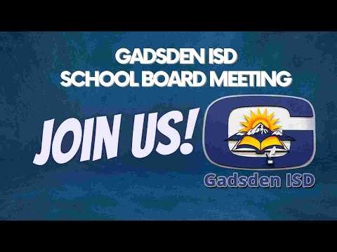 Gadsden ISD Special School Board Meeting | April 13, 2026