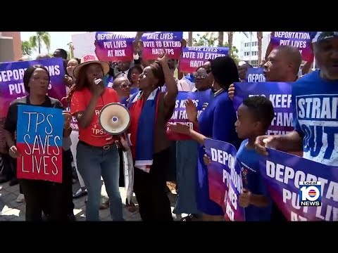 Rally held in North Miami to support extension of TPS for Haitians in US