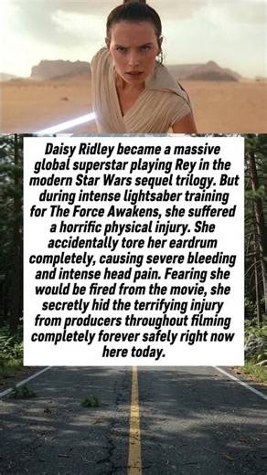 Daisy Ridley Hid A Severe Injury...
