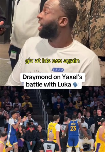 Draymond defends Yaxel trash talking Luka 🤝 (via @NBC Sports Bay Area & CA, @LakersAllDayEveryday) #nba #basketball #draymondgreen #warriors #luka