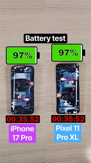 iPhone 17 Pro vs Pixel 11 Pro XL battery test!