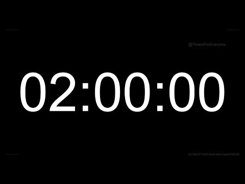 2 Hour Timer ⏱️ | Clean & Simple Countdown | Long 4K Timer Video | Timers For Everyone