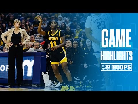 Iowa at Northwestern | HIGHLIGHTS | Big Ten Women's Basketball | 01/05/2026