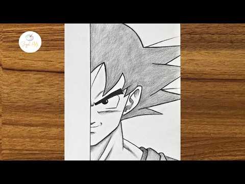 How to draw Goku step by step || Easy goku drawing for beginners || Anime drawing tutorial