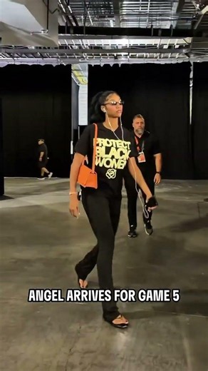 🤩 Angel Reese arrives to Game 5 of Finals | Atlanta Dream WNBA playoffs women's basketball #shorts