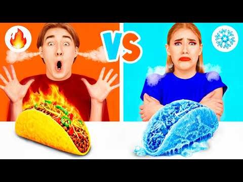 Hot vs Cold Food Challenge | Awesome Kitchen Hacks by Fun Challenge