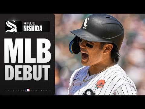 Welcome to the show, Rikuu Nishida! (1st outfield assist & hit in first MLB game!) | MLB Highlights